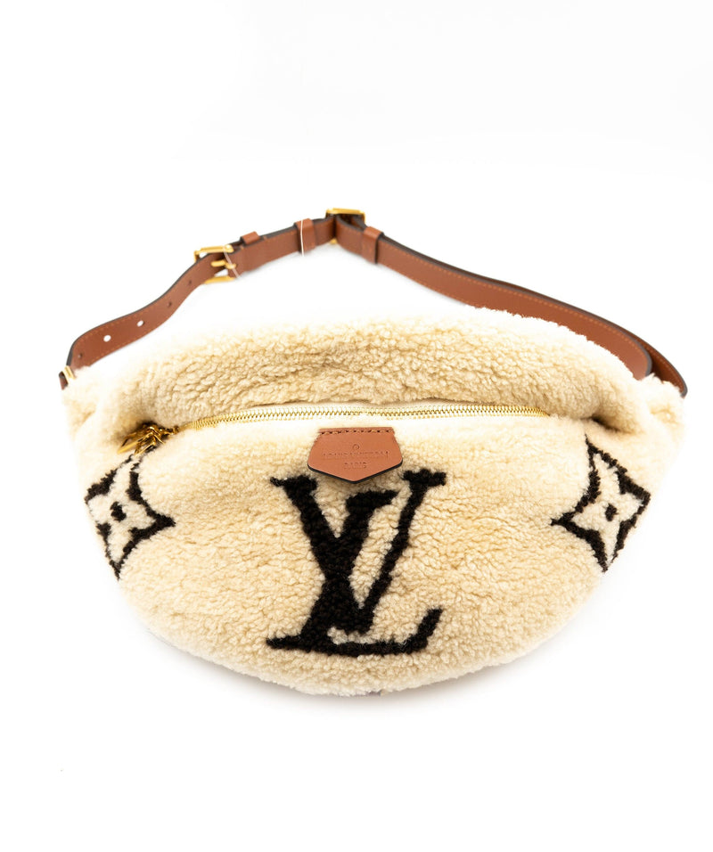 Louis Vuitton Beige Wool Bum Bag
