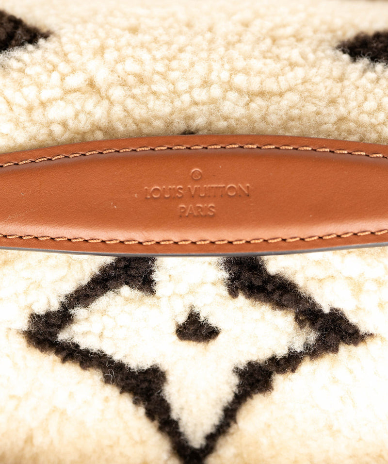 Louis Vuitton Limited Edition Black Leather Monogram Teddy