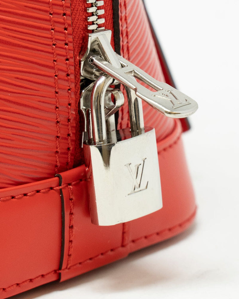 Louis Vuitton Small Alma Red Epi BB Crossbody Bag - AWL3211