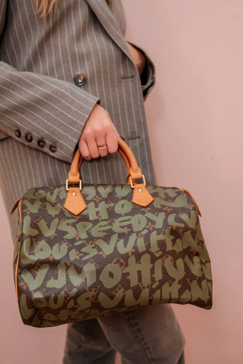 Louis Vuitton, Bags, Vintage Louis Vuitton Speedy W Custom Embroidery