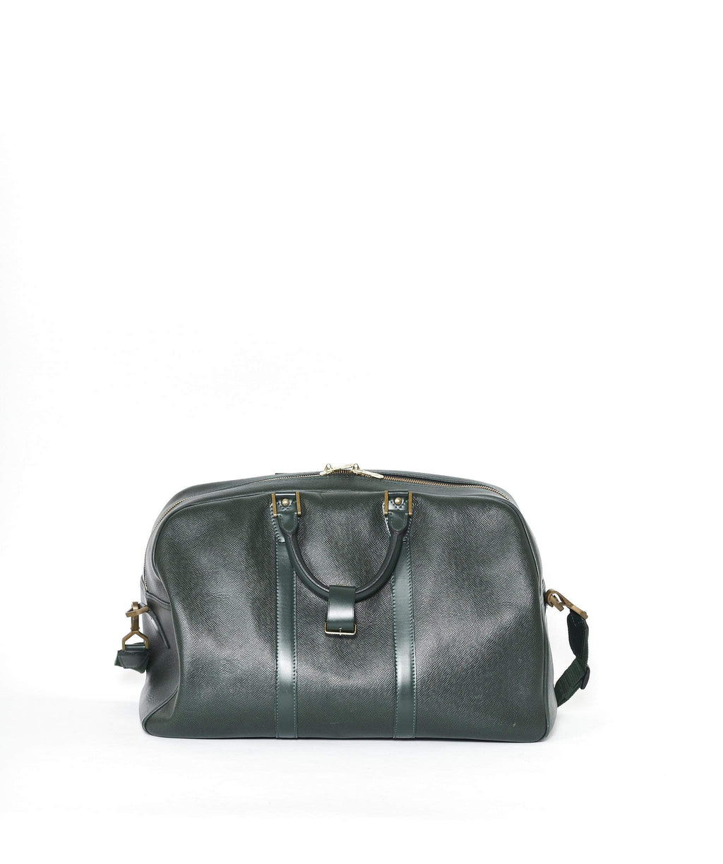 Louis Vuitton, Bags, Louis Vuitton Kendall Pm Green Taiga Boston Travel  Bag