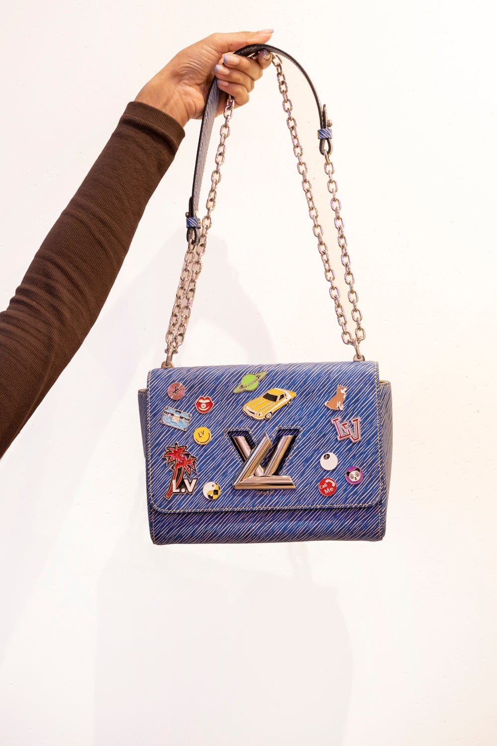 Louis Vuitton Louis Vuitton Twist Blue Epi Handbag RJL1370
