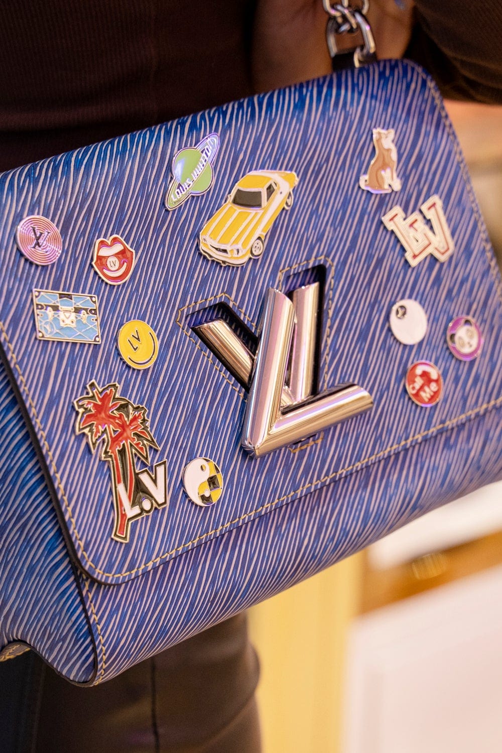 Louis Vuitton Louis Vuitton Twist Blue Epi Handbag RJL1370