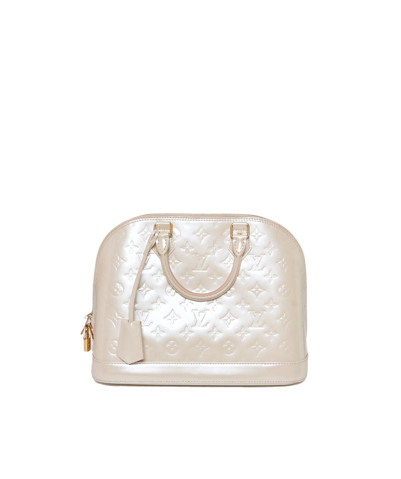 Louis Vuitton, Bags, Louis Vuitton White Cream Alma Gm Monogram Bag