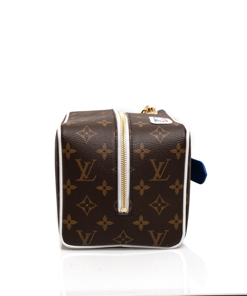 Louis Vuitton x NBA Hero Jacket Leather Cloackroom Dopp Kit Monogram Black  in Leather with Gold-tone - US