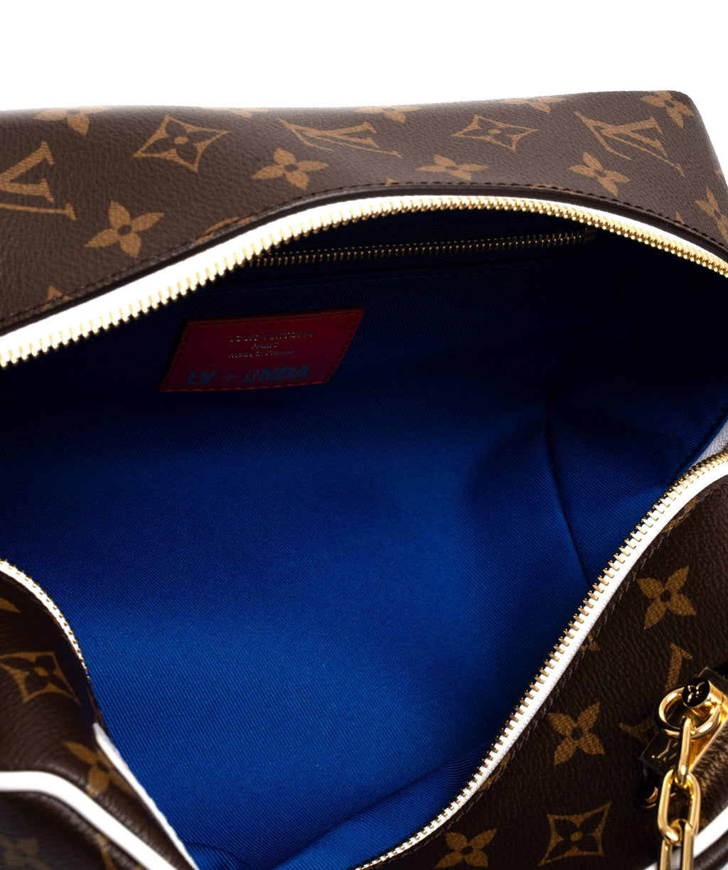 Louis Vuitton, Bags, Louis Vuitton Lv X Nba Cloakroom Dopp Kit Monogram  Canvas Brown