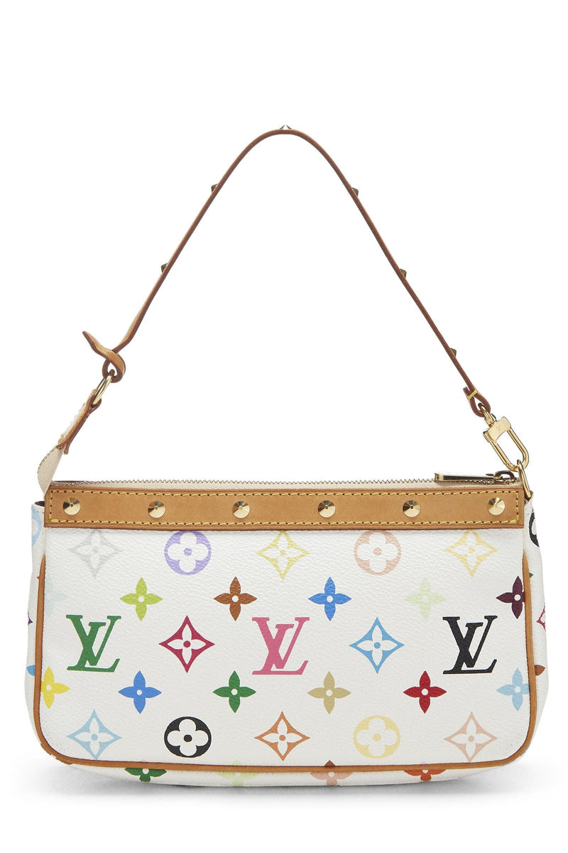 Louis Vuitton x Takashi Murakami Monogram Multicolore Pochette Accessoires  - White Shoulder Bags, Handbags - LOU798066
