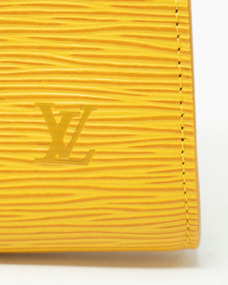 Louis vuitton discount yellow epi wallet