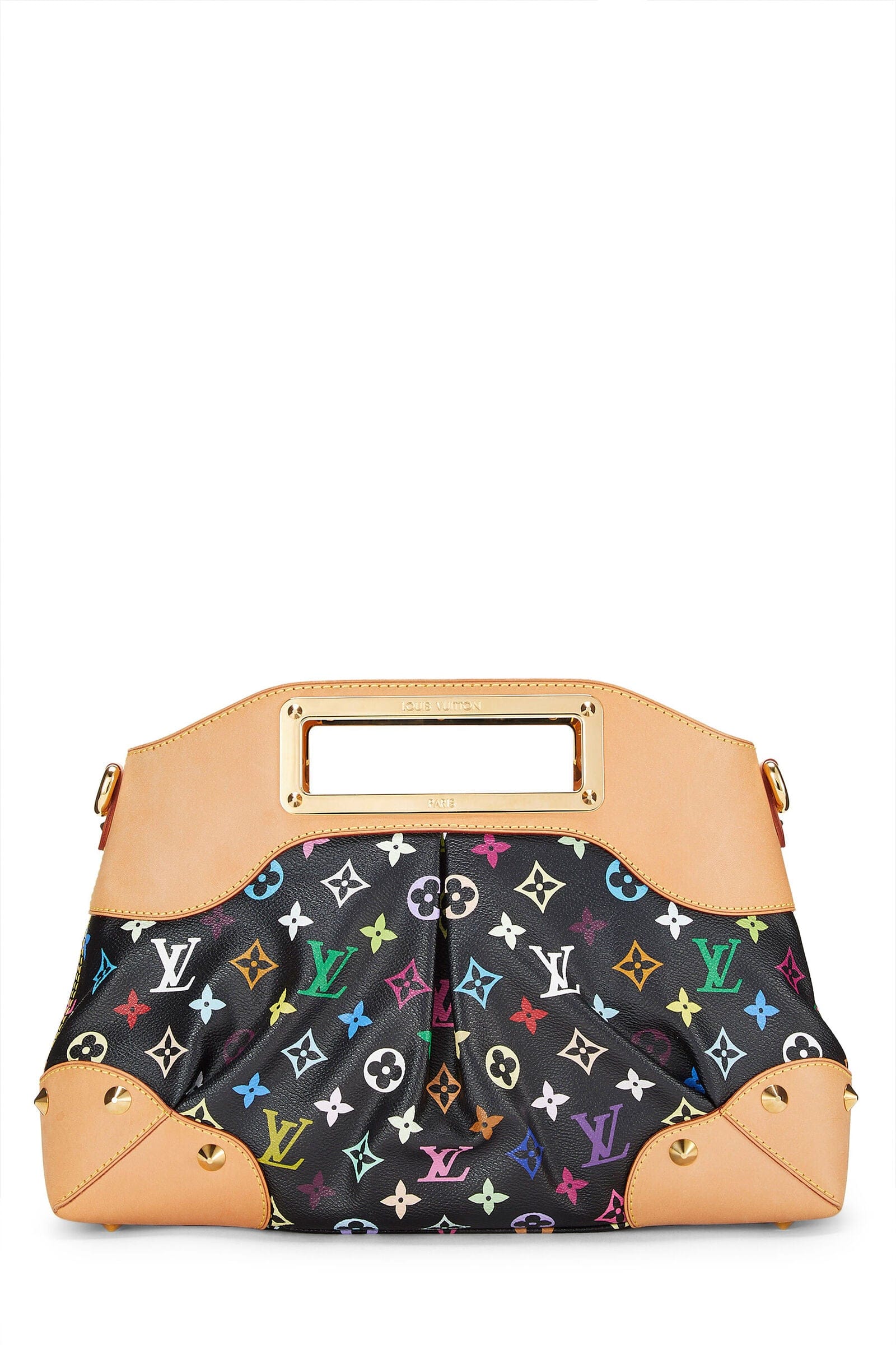 TAKASHI MURAKAMI X LOUIS VUITTON BLACK MONOGRAM MULTICOLORE JUDY MM UKC1098