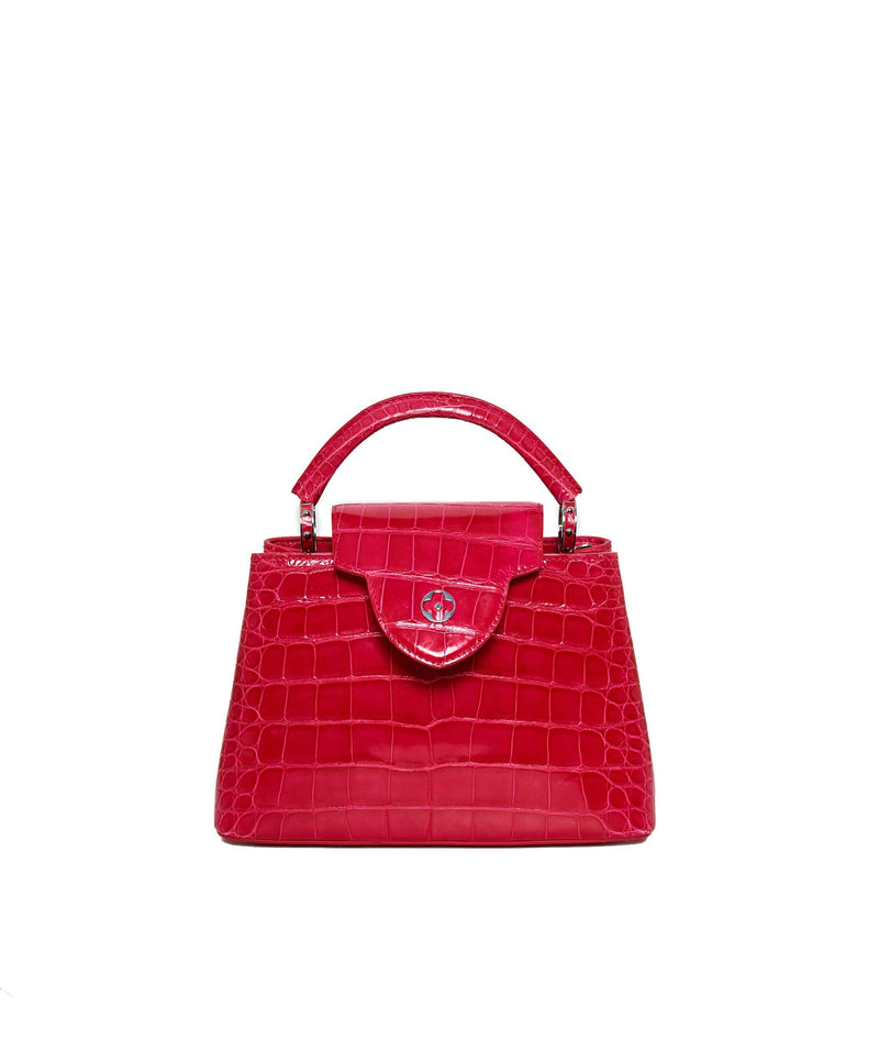Louis Vuitton - Authenticated Capucines Handbag - Crocodile Multicolour Crocodile For Woman, Never Worn, with Tag