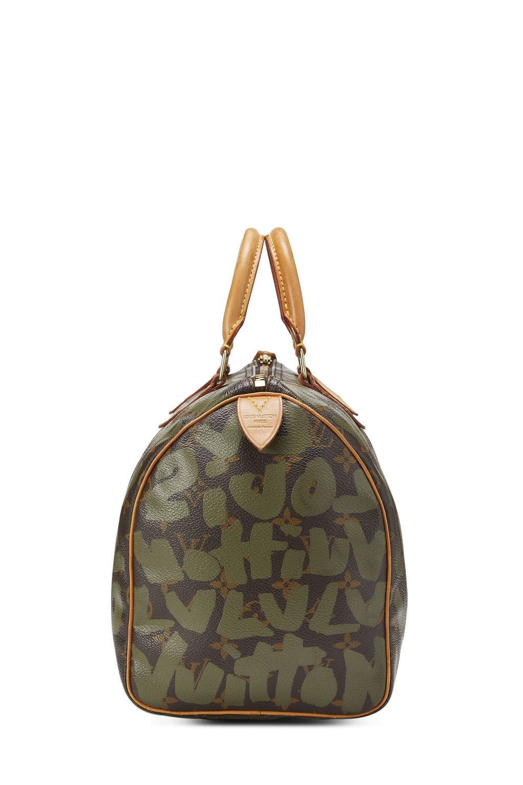 Louis Vuitton Speedy - Edition Graffiti Handbag in Green Monogram Canvas Louis  Vuitton