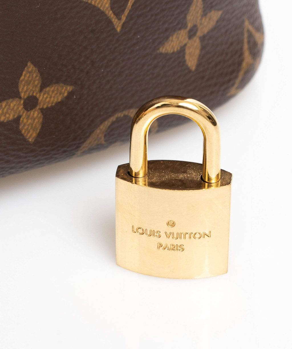 Louis Vuitton Padlock & Key Ring Brown