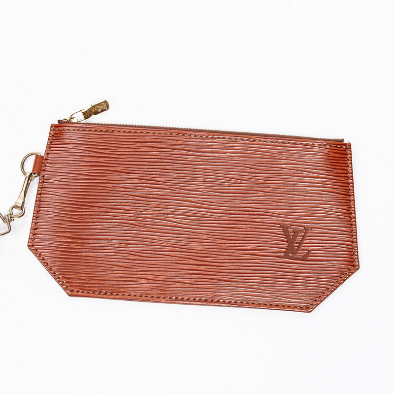 Vintage Louis Vuitton Long Wallet Epi Leather Brown