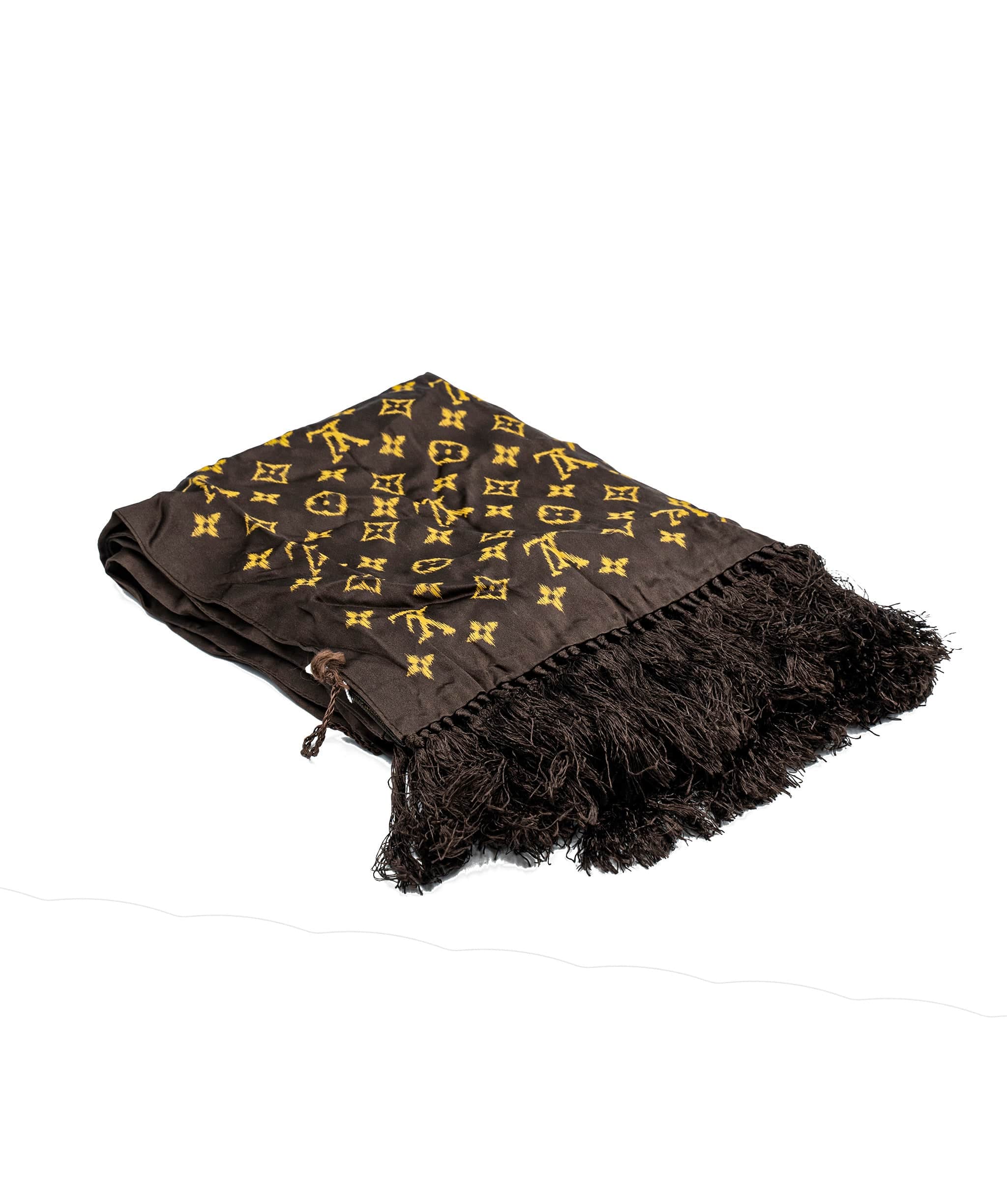 Louis Vuitton Louis Vuitton brown scarf ALC0143