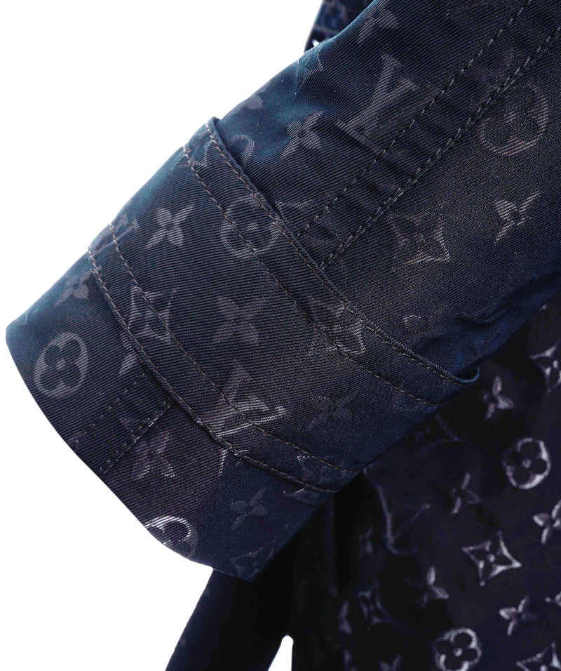 Louis Vuitton Navy Blue Cotton Single-Breasted Trench Coat M Louis Vuitton