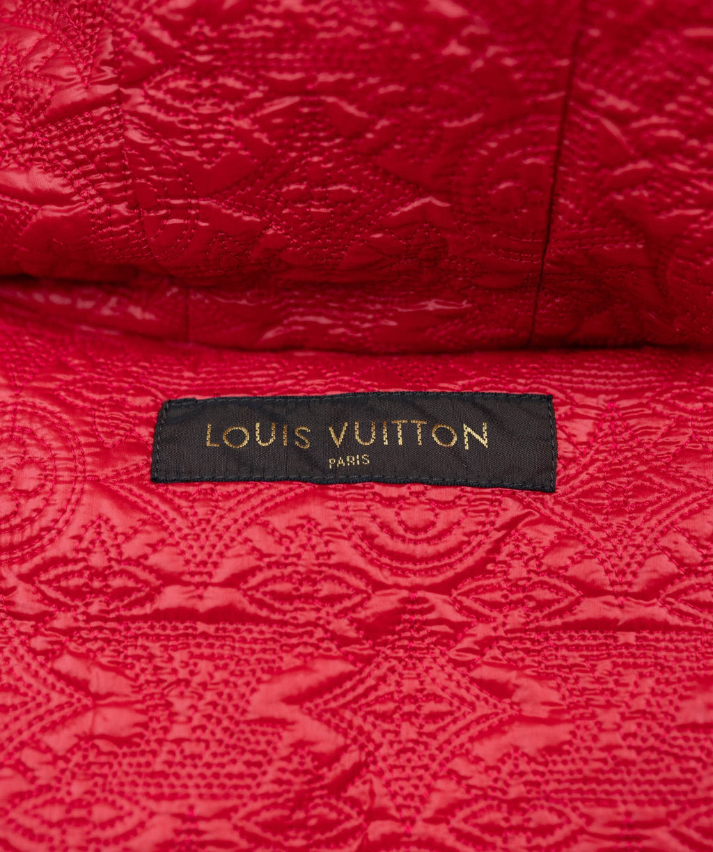 Louis Vuitton reversible padded jacket in burgundy with down feathers Red  Dark red Polyester ref.621424 - Joli Closet
