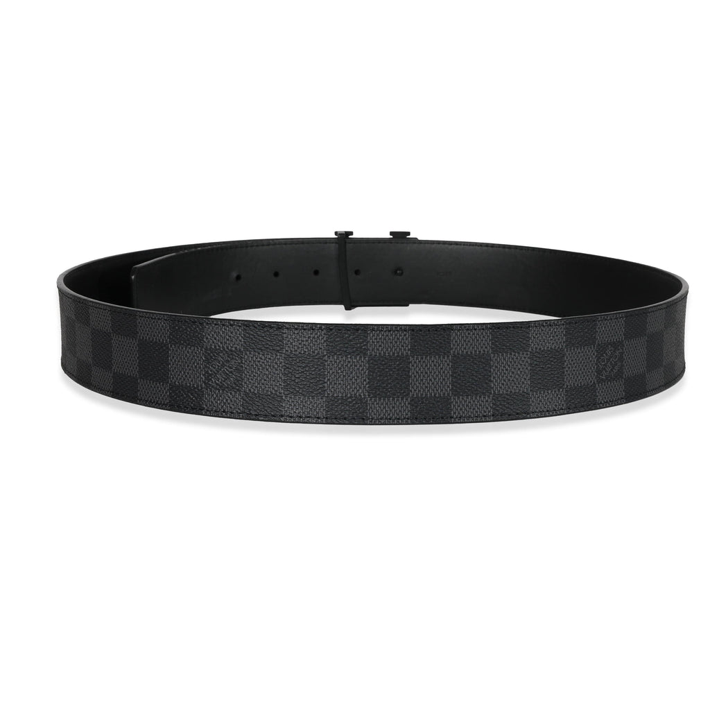 Louis VUITTON 40mm belt in graphite checkerboard canvas…