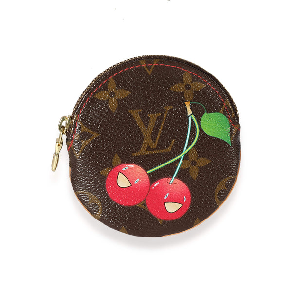 LOUIS VUITTON Monogram Totem Round Coin Purse Magenta 128200 | FASHIONPHILE