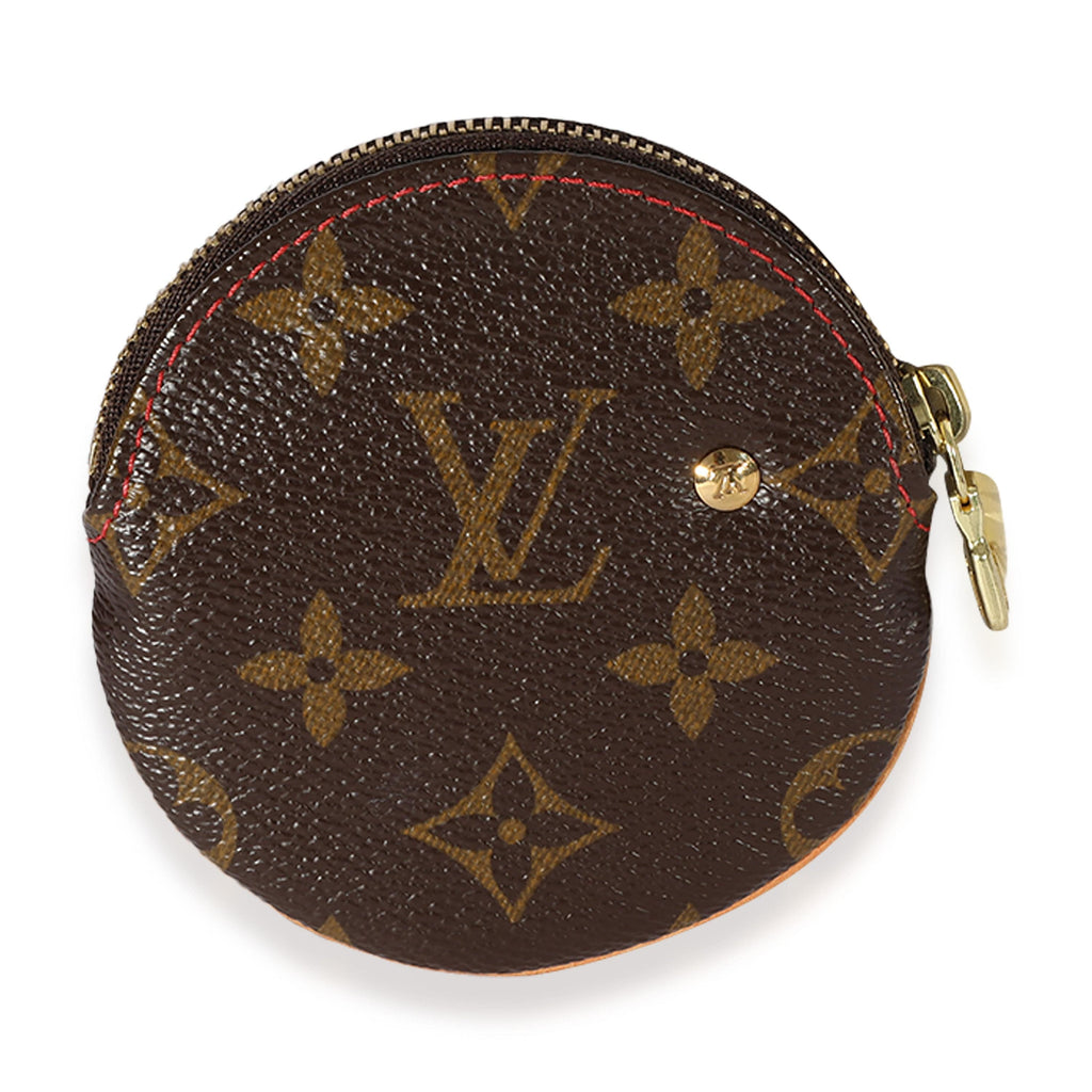 Louis Vuitton Coin Purse Round Monogram Brown