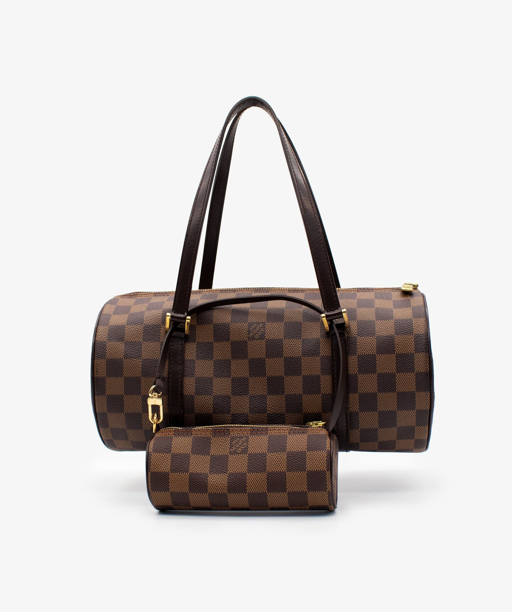 Brown Louis Vuitton Damier Ebene Papillon 30 Shoulder Bag