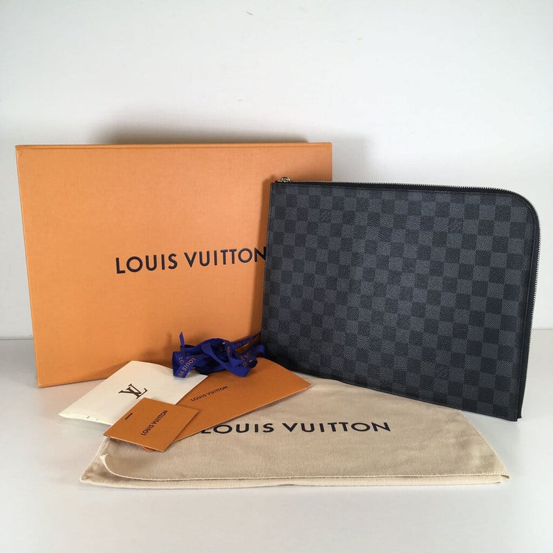 Louis Vuitton LV pochette Jour GM in blue Leather ref.238257 - Joli Closet