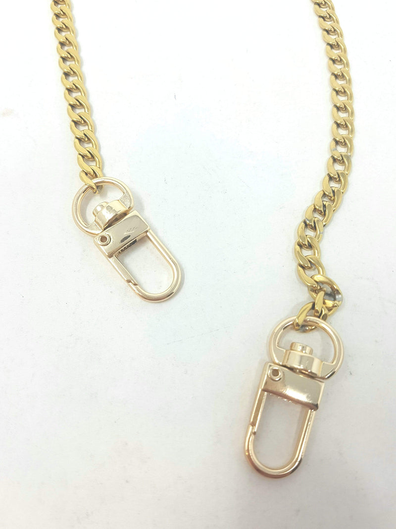 Luxury Promise Gold Chain Short Necklace With Clip