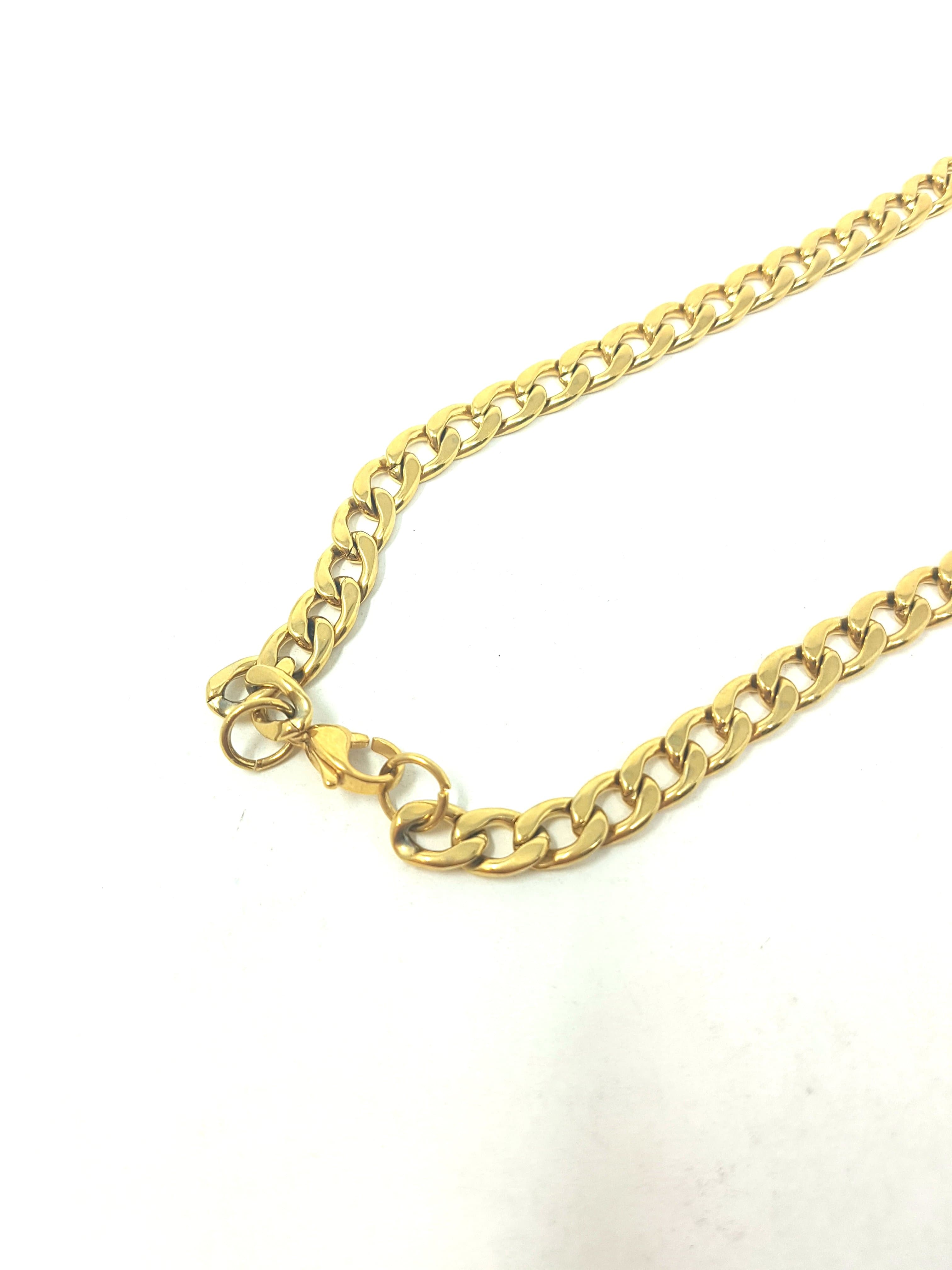 Luxury Promise Gold Chain Short Necklace With Clip