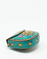 Luxury Promise Moroccan Inlay Miniaudire Purse (unsigned) - AWC1153