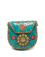 Luxury Promise Moroccan Inlay Miniaudire Purse (unsigned) - AWC1153