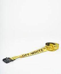 Luxury Promise Off-White Yellow Adjustable Logo Belt