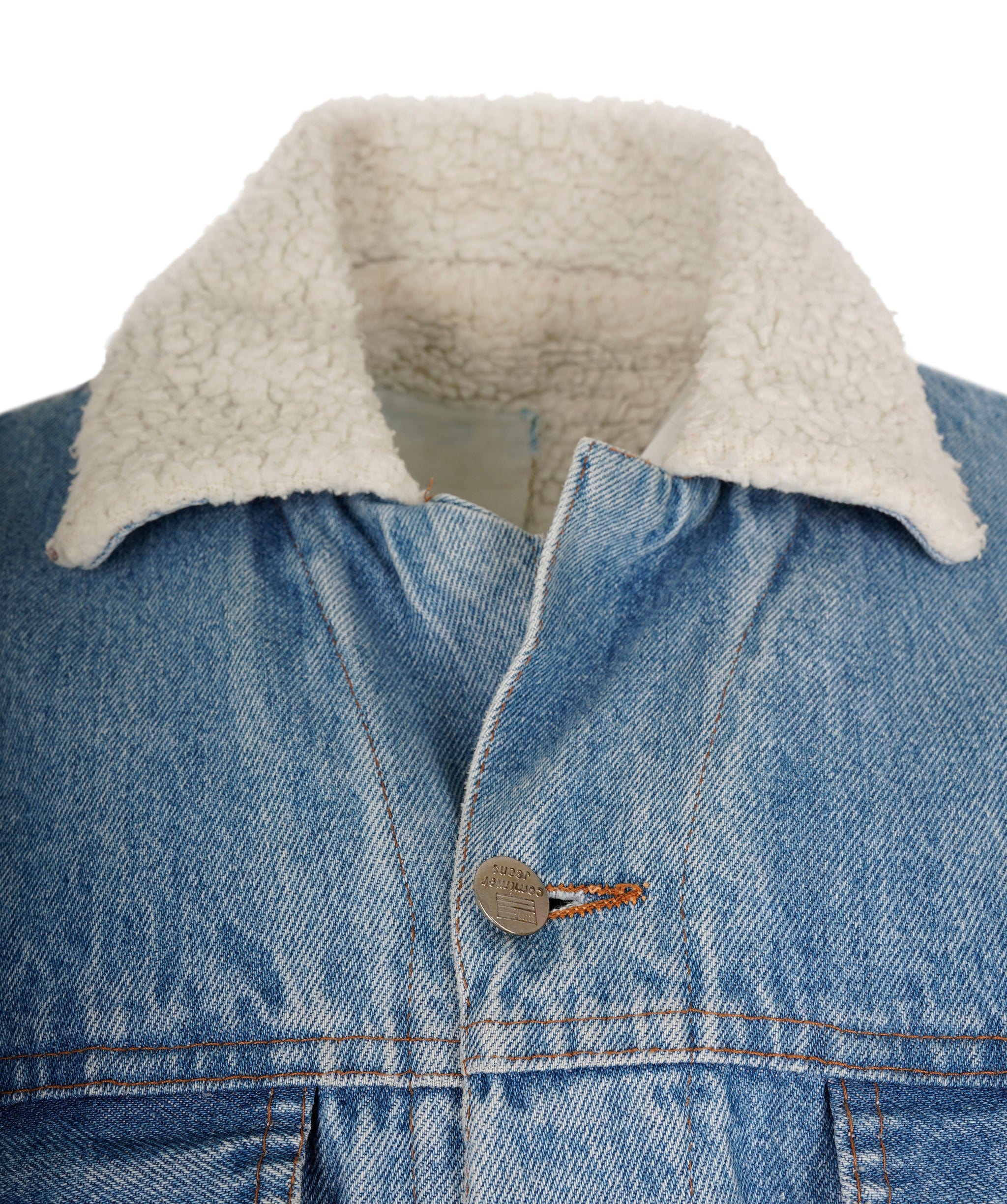 Luxury Promise Denim Jacket shearling   ASL4903