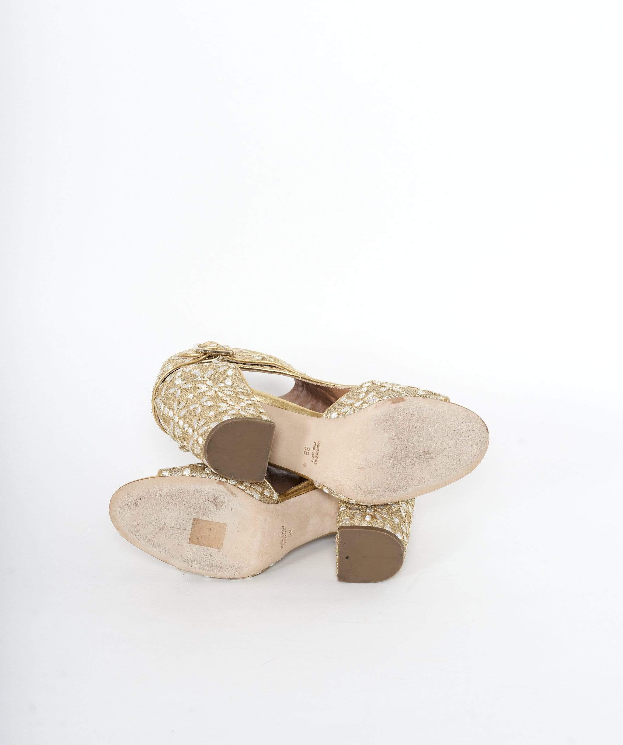 Luxury Promise Laurence Dacade Gold Shoes