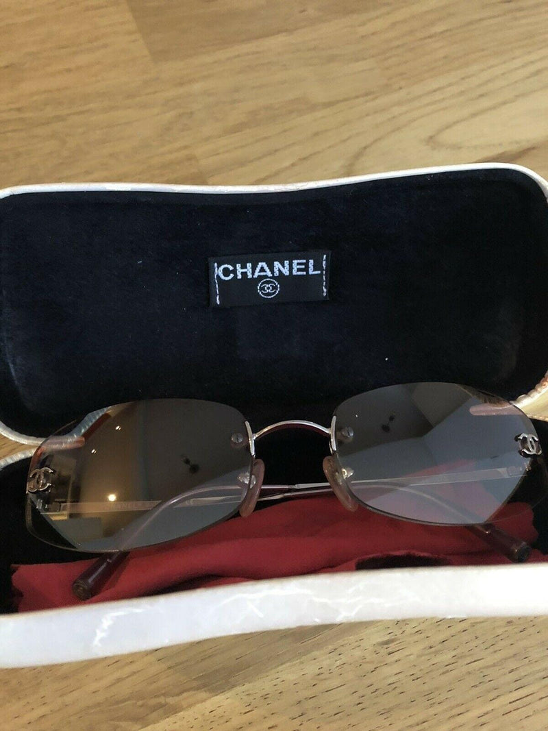 Luxury Promise Chanel Vintage Pink Brown Sunglasses