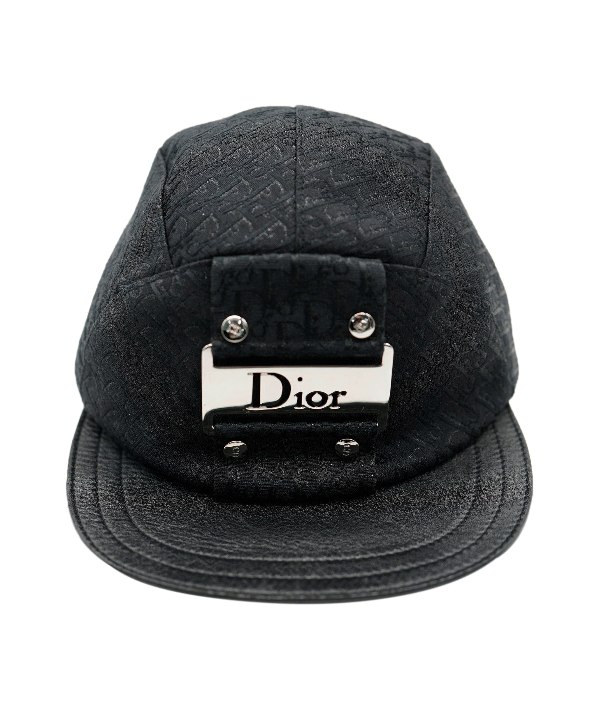 LuxuryPromise Dior Trotter Logo Plate Cap Black ASL4498