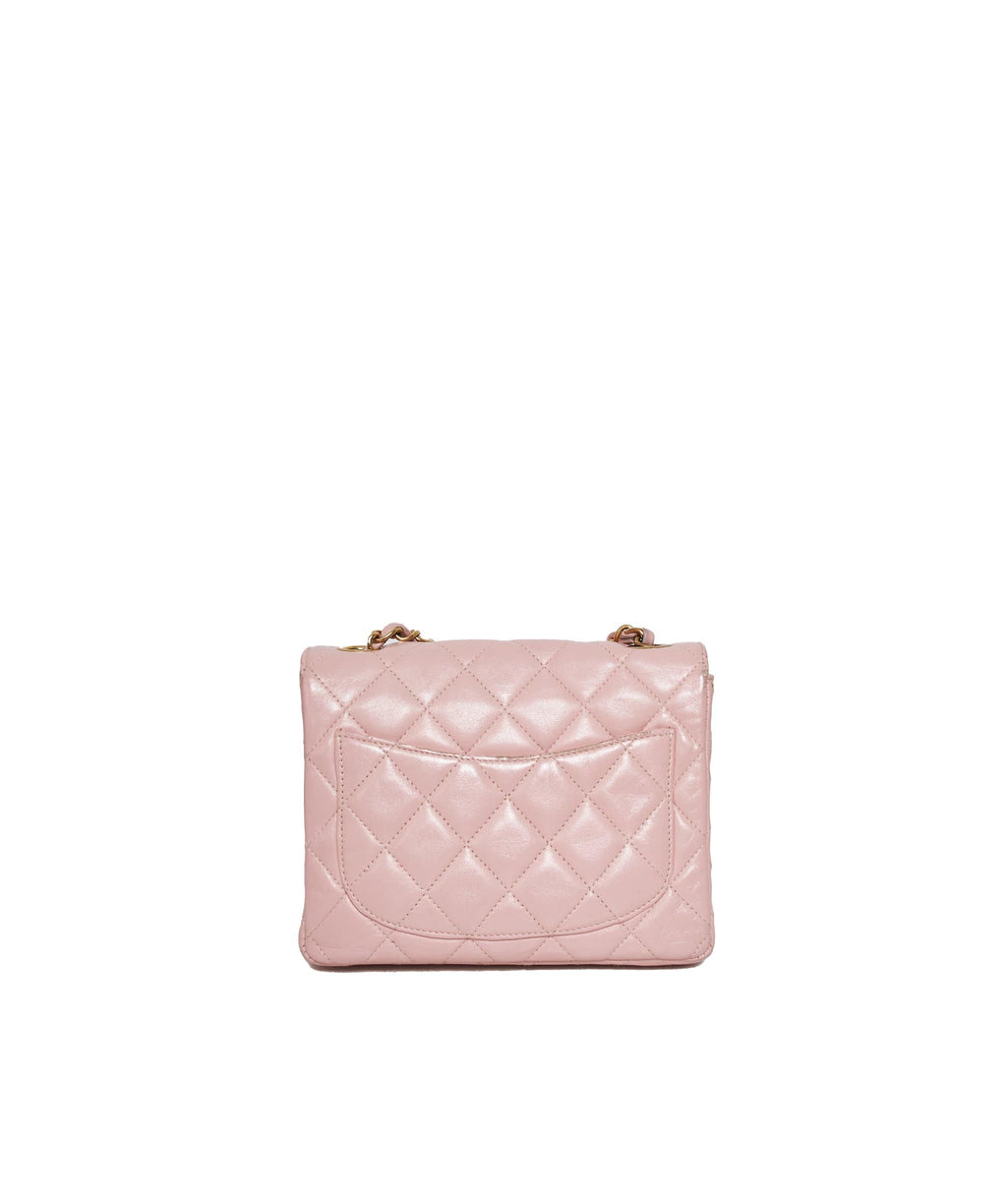 Authentic Second Hand Chanel Baby Pink Jersey Small Classic Flap Bag  PSS05100374  THE FIFTH COLLECTION