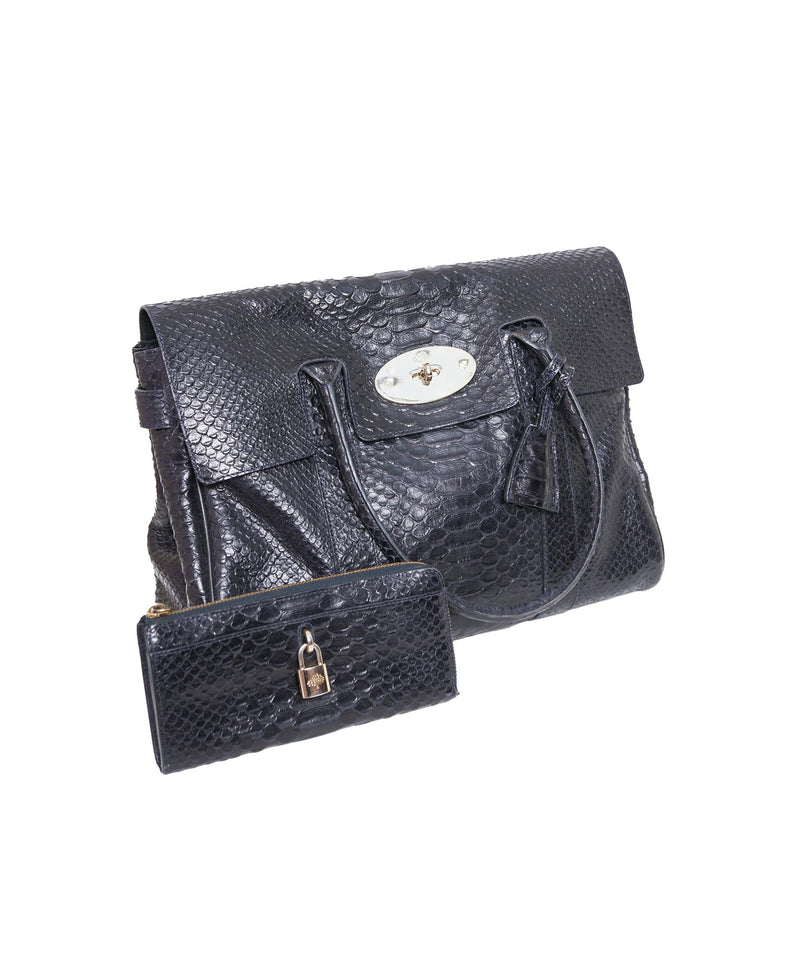LuxuryPromise Mulberry Croc Embossed Leather Bayswater PHW - AGL1223