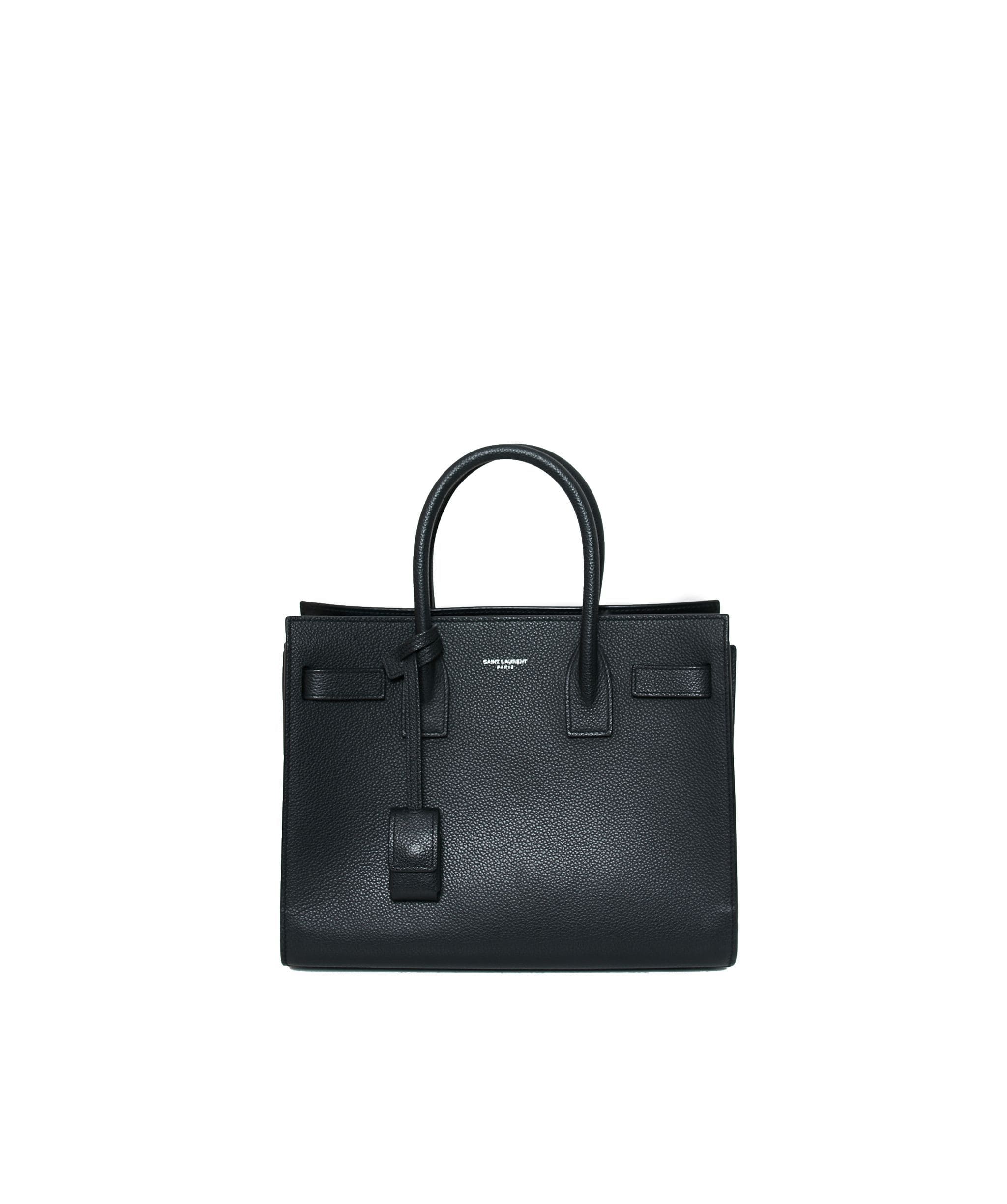 LuxuryPromise Saint Laurent Black Leather Sac De Jour Bag AGL1177