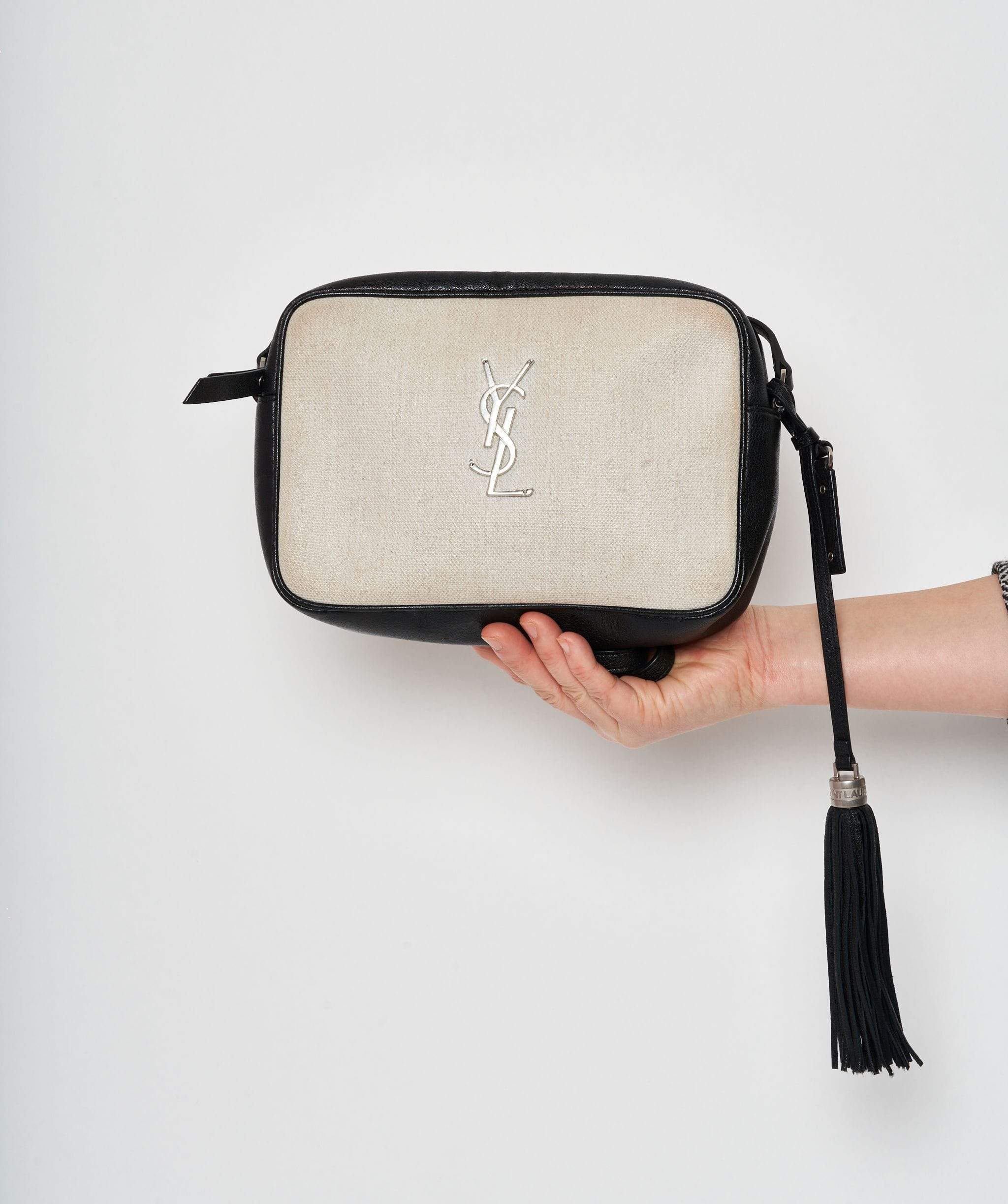 LuxuryPromise YSL Cross body Bag - Black and Beige