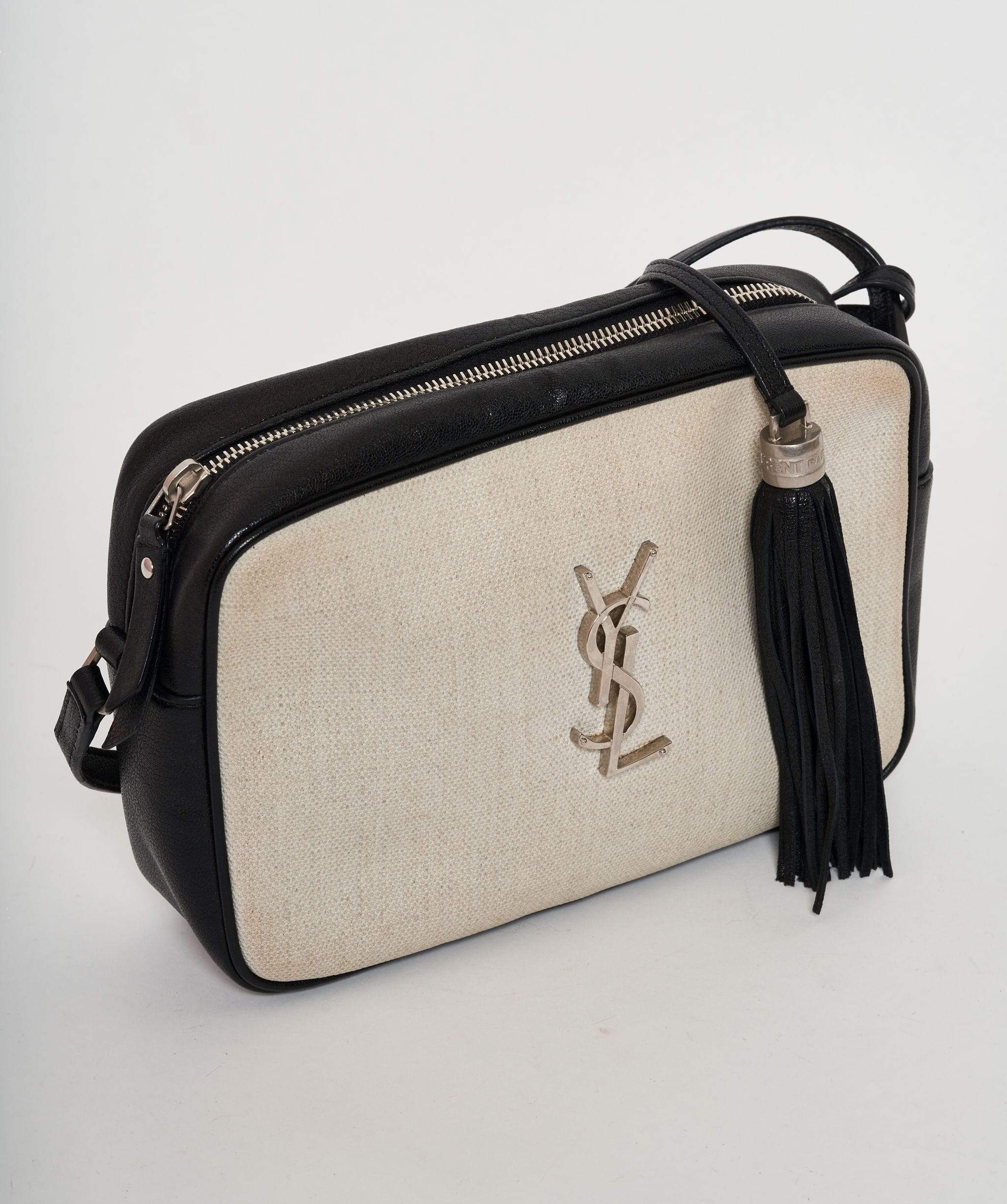 LuxuryPromise YSL Cross body Bag - Black and Beige