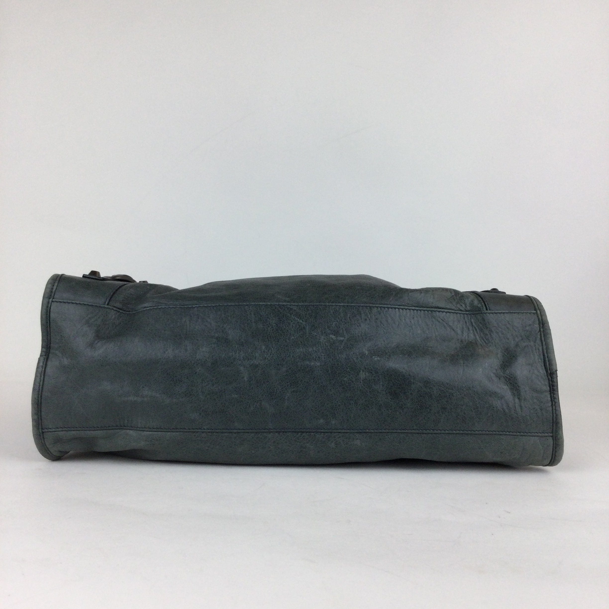 LuxuryPromise Balenciaga The City Leather 2way handbag Green 115748   With mirror