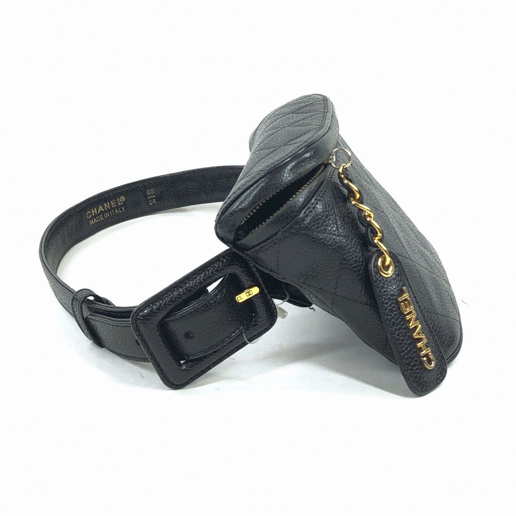 LuxuryPromise Chanel Belt Bag Black Caviar Leather