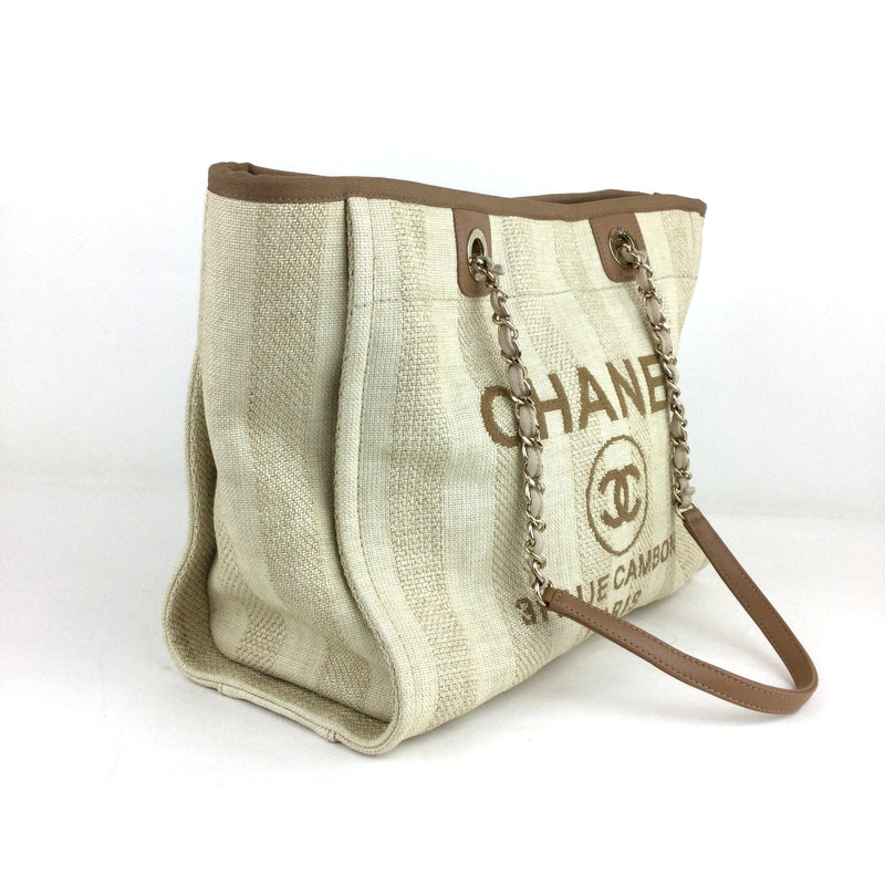 Chanel deauville cheap tote beige