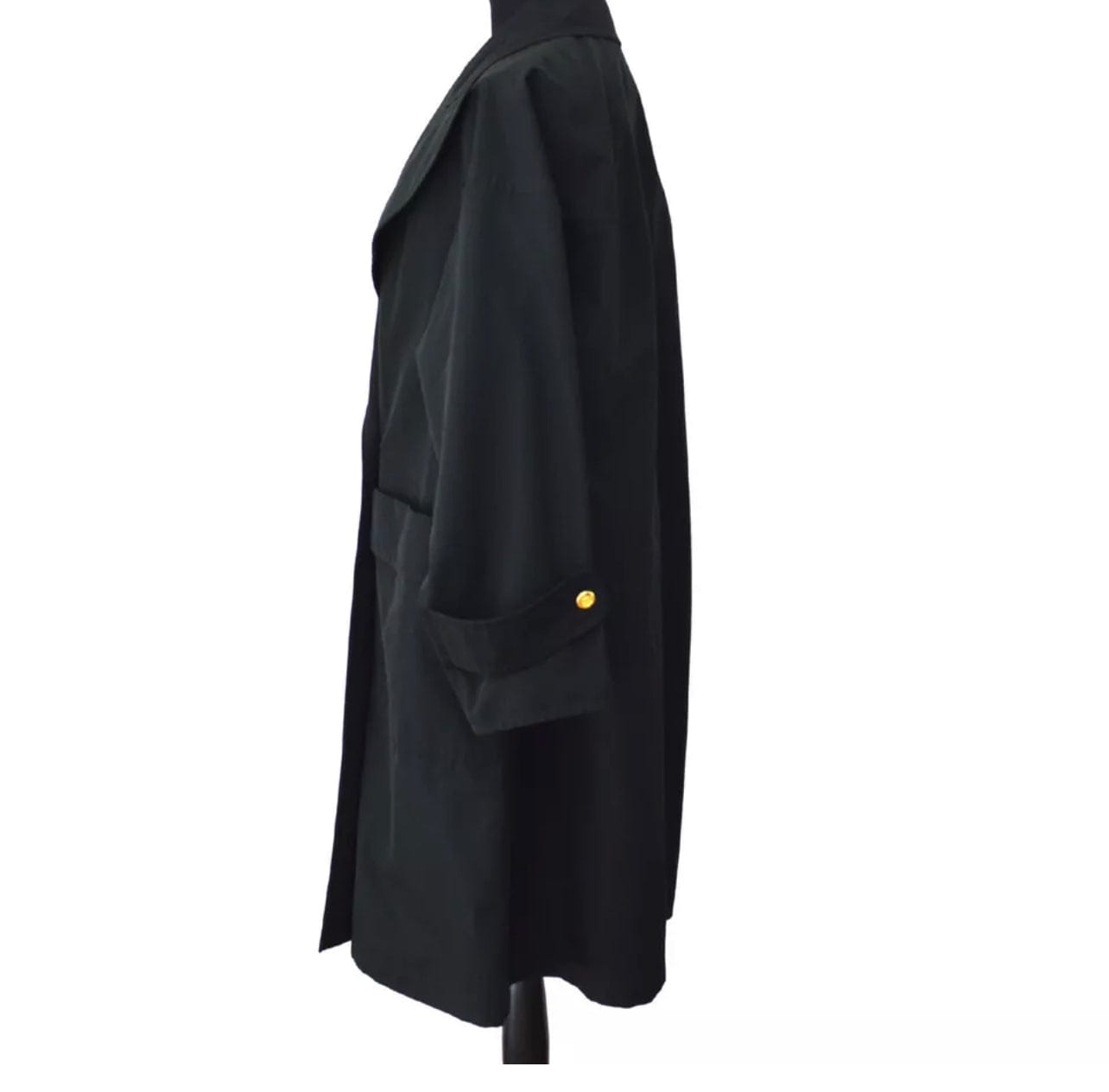 LuxuryPromise Chanel Vintage CC Logos Button Long Sleeve Jacket Black ASL5094
