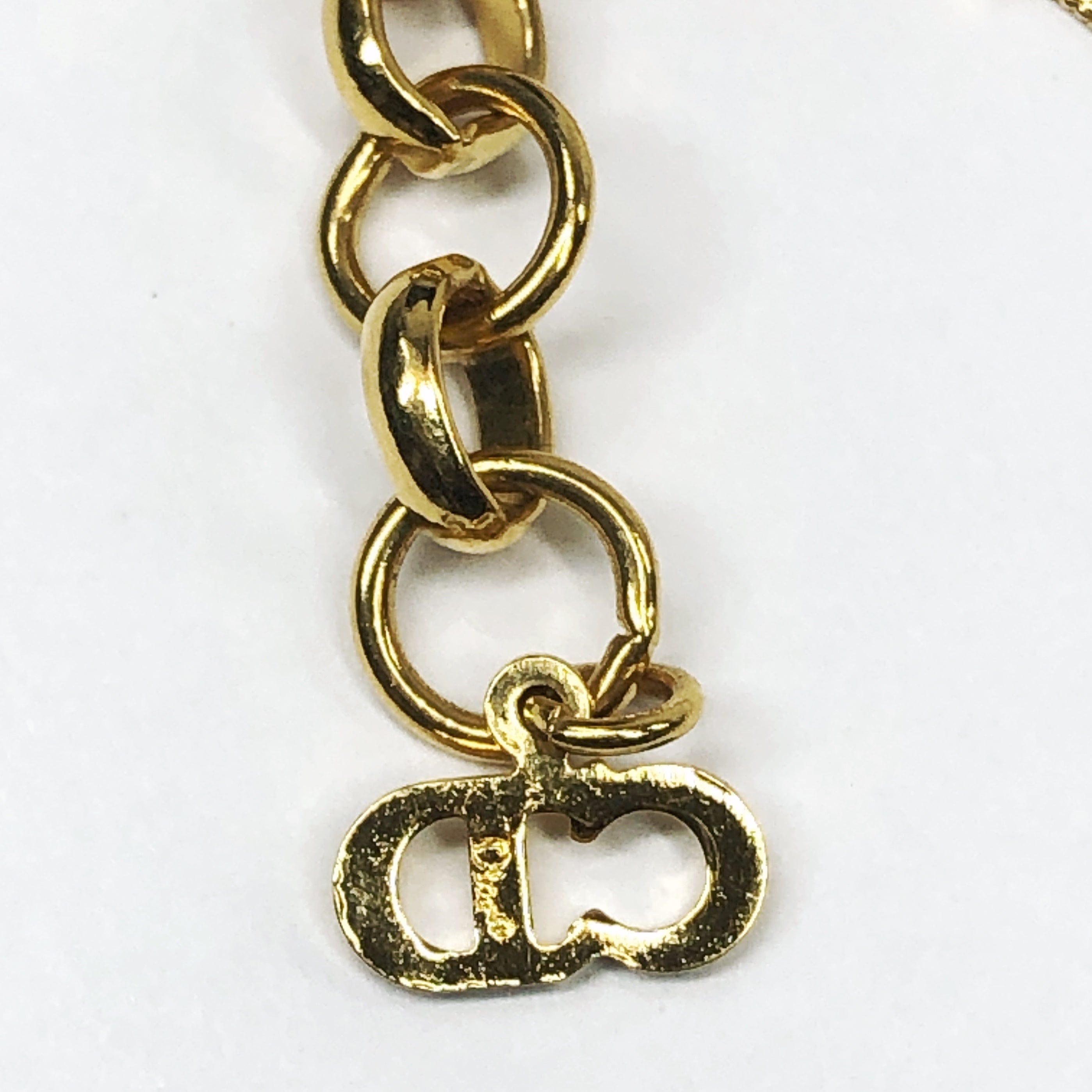 LuxuryPromise Dior Ribbon X Logo Necklace