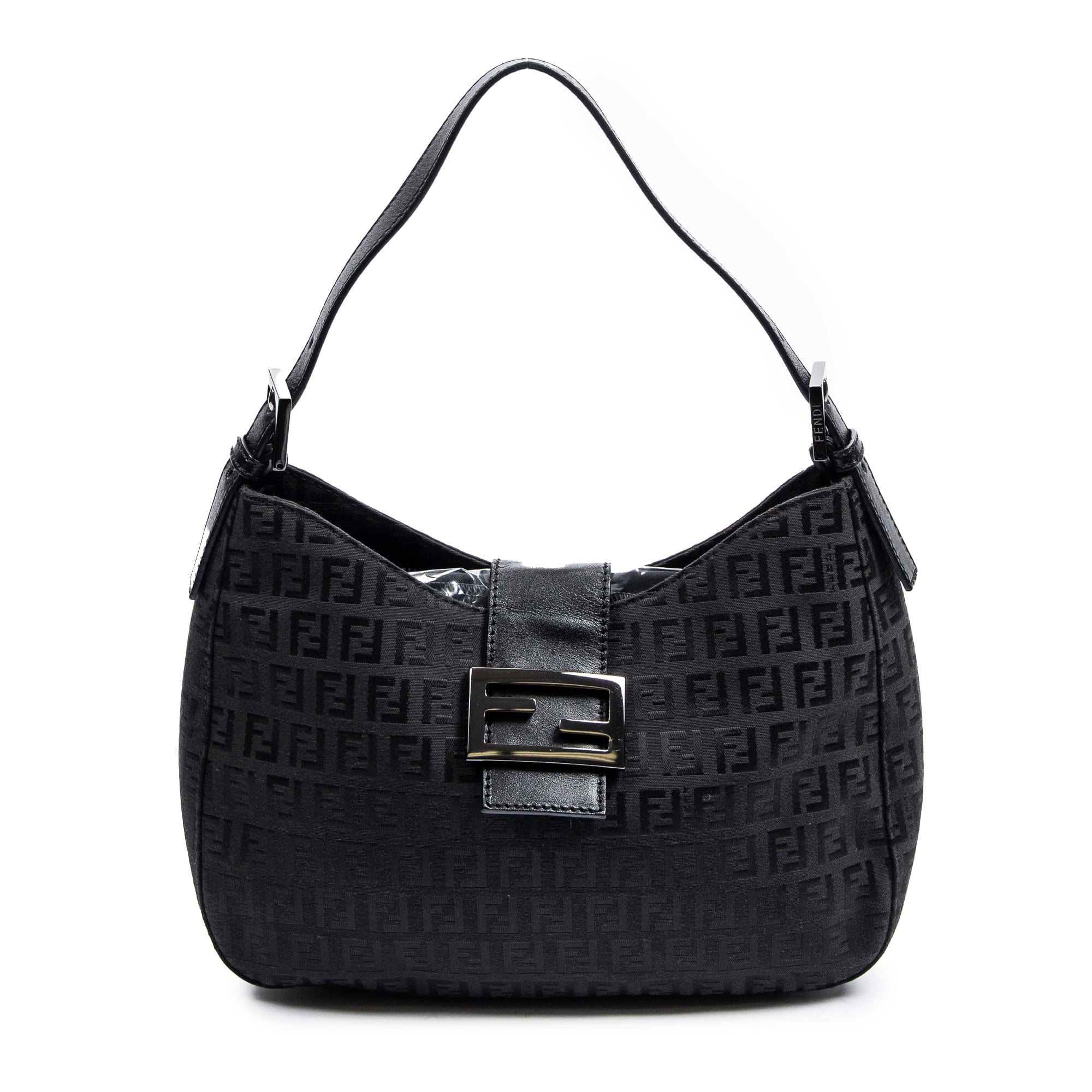 LuxuryPromise Fendi Zucca Black Borsa Hobo AAU7374