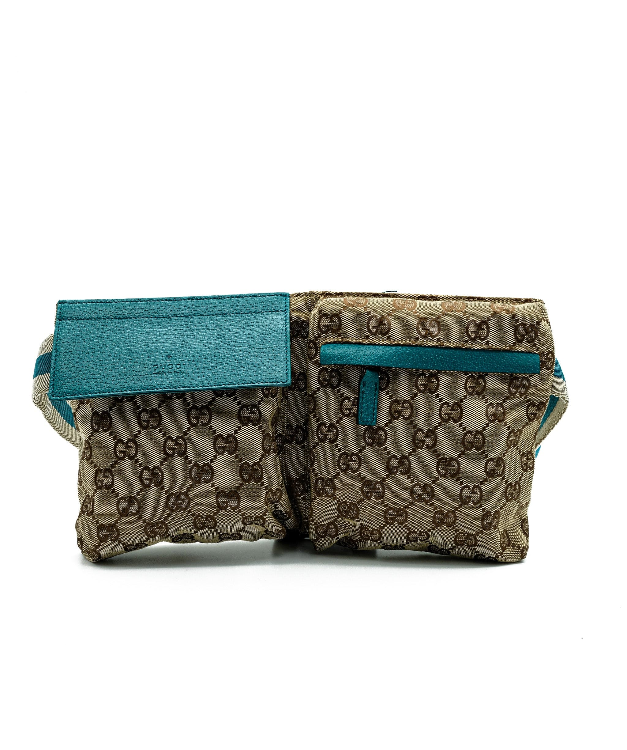 LuxuryPromise Gucci Canvas Blue Beige Waist Bag