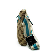 LuxuryPromise Gucci Canvas Blue Beige Waist Bag