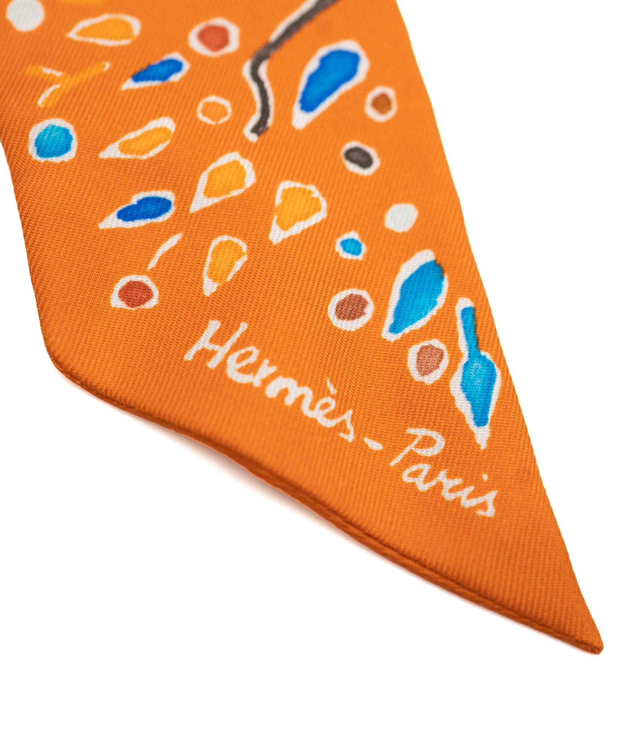 LuxuryPromise Hermes orange twilly - AWL3687