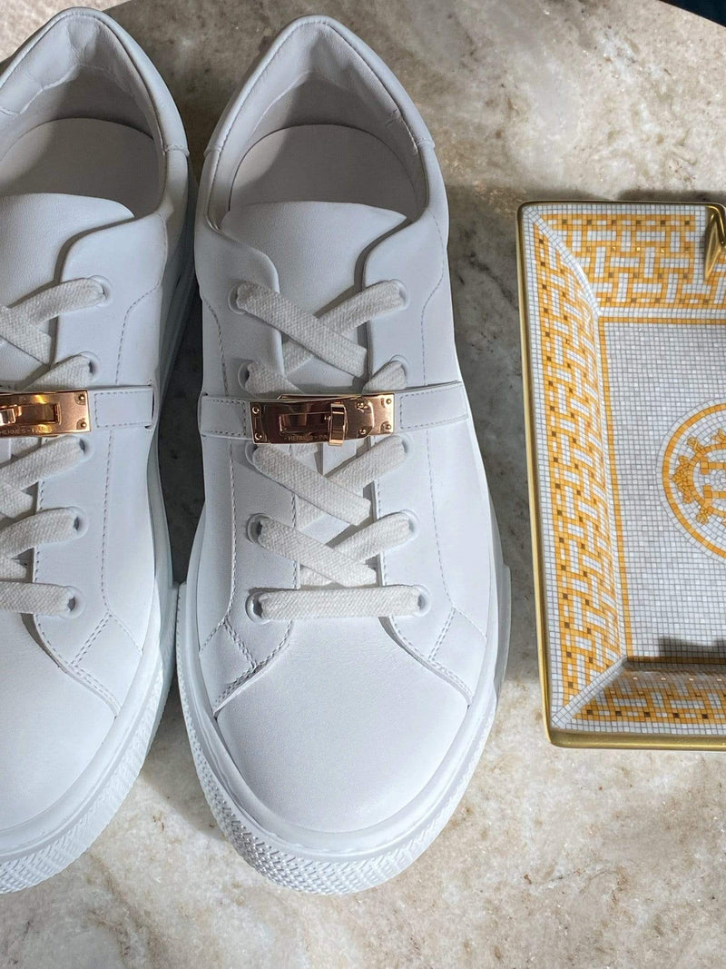 Louis Vuitton - Authenticated Luxembourg Trainer - Leather White for Men, Never Worn