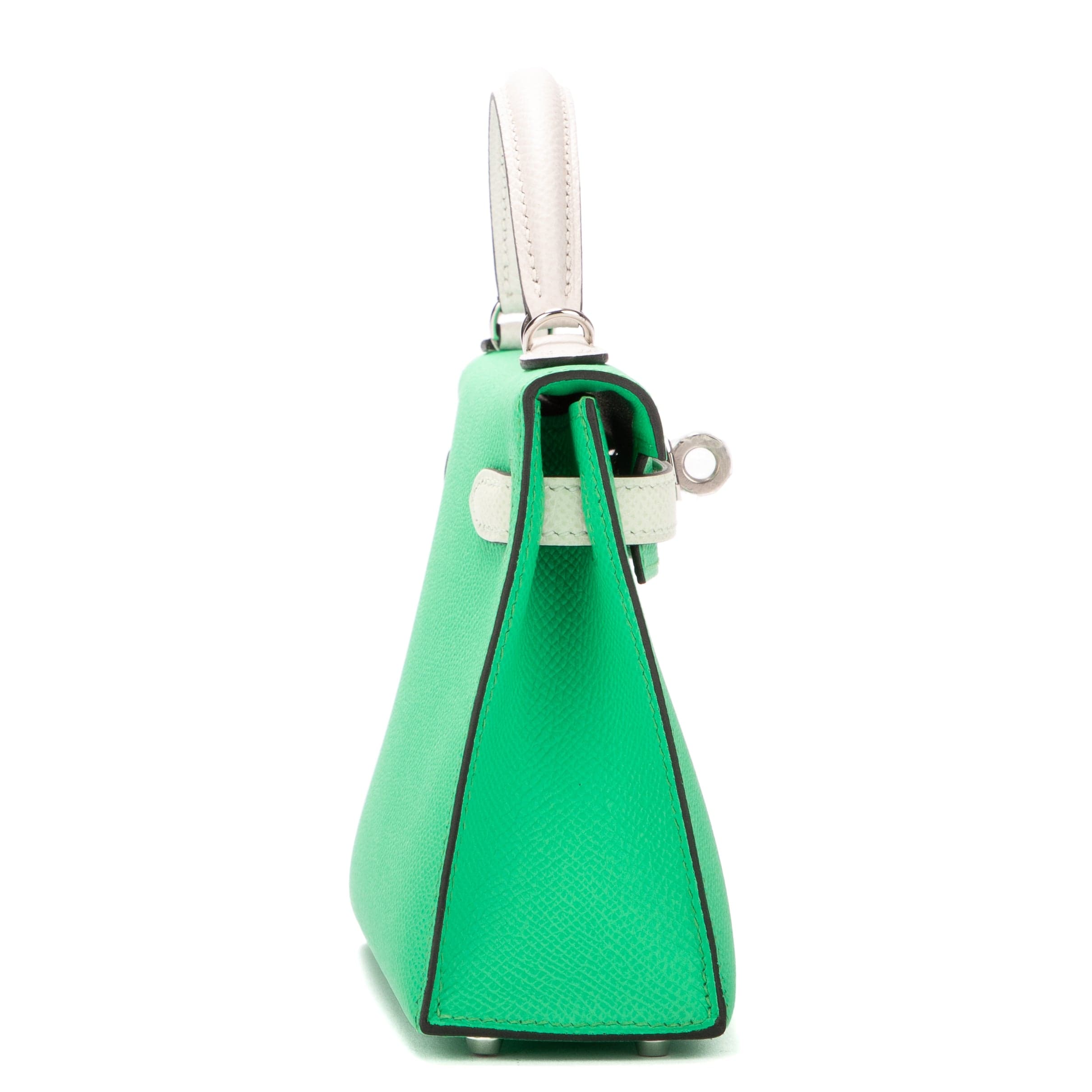 LuxuryPromise Hermès Mini Kelly SPO Cosmics Vert/ Fiz-Gris EAG8496